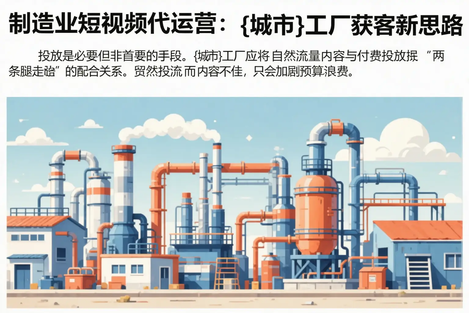 制造业短视频代运营:大洼工厂获客新思路